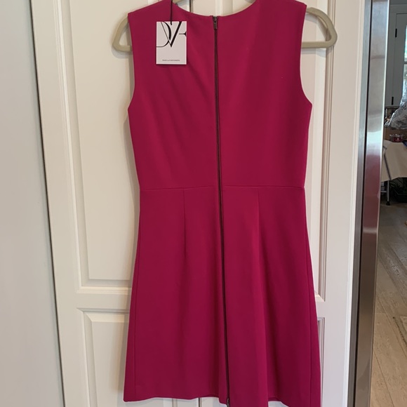 Diane Von Furstenberg Barbie Capreena Dress Hot Pink Flamingo💕 Barbicore Dress - Picture 7 of 16